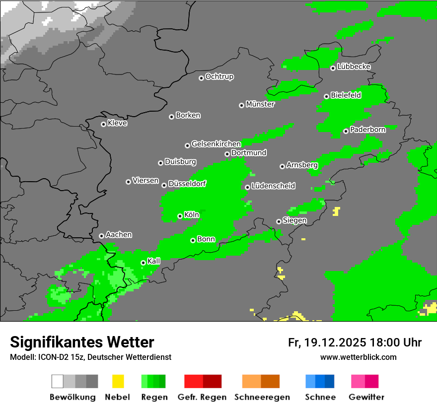 Modellkarten Signifikantes Wetter