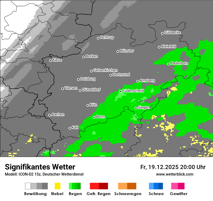 Modellkarten Signifikantes Wetter