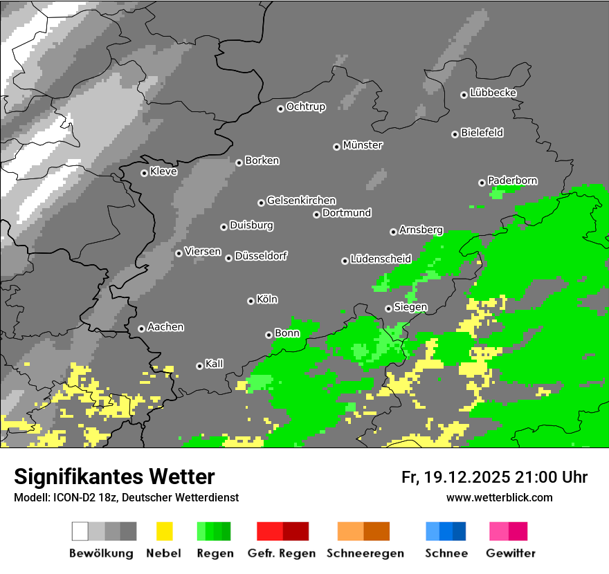 Modellkarten Signifikantes Wetter