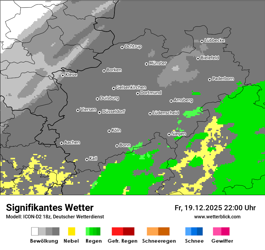 Modellkarten Signifikantes Wetter