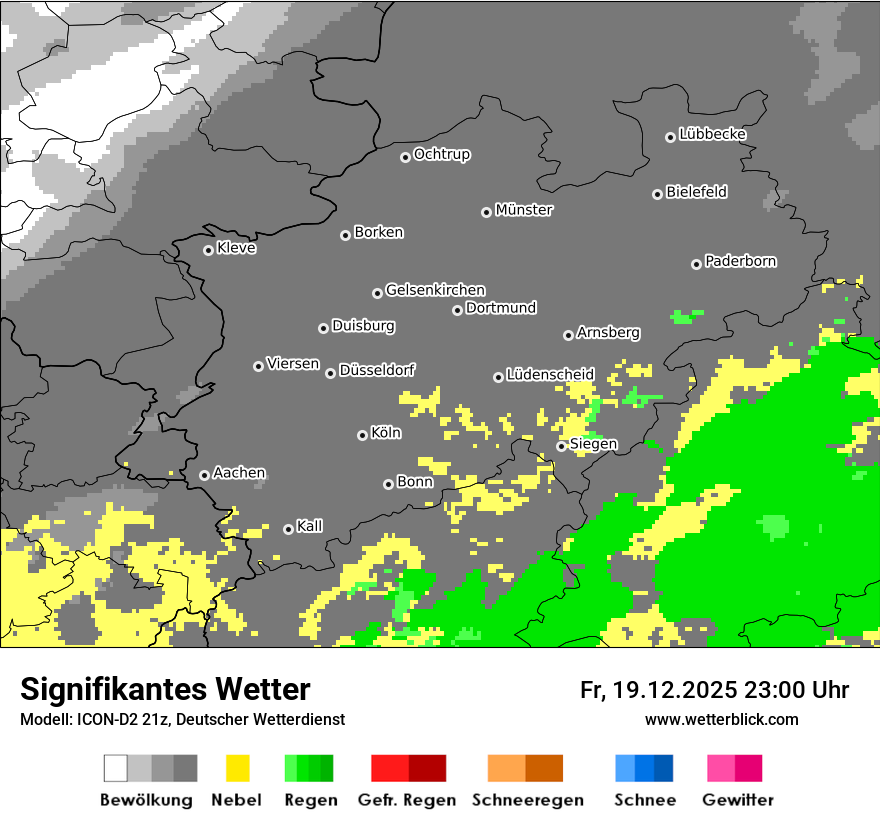 Modellkarten Signifikantes Wetter