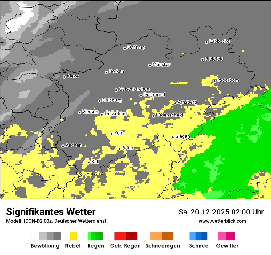 Modellkarten Signifikantes Wetter