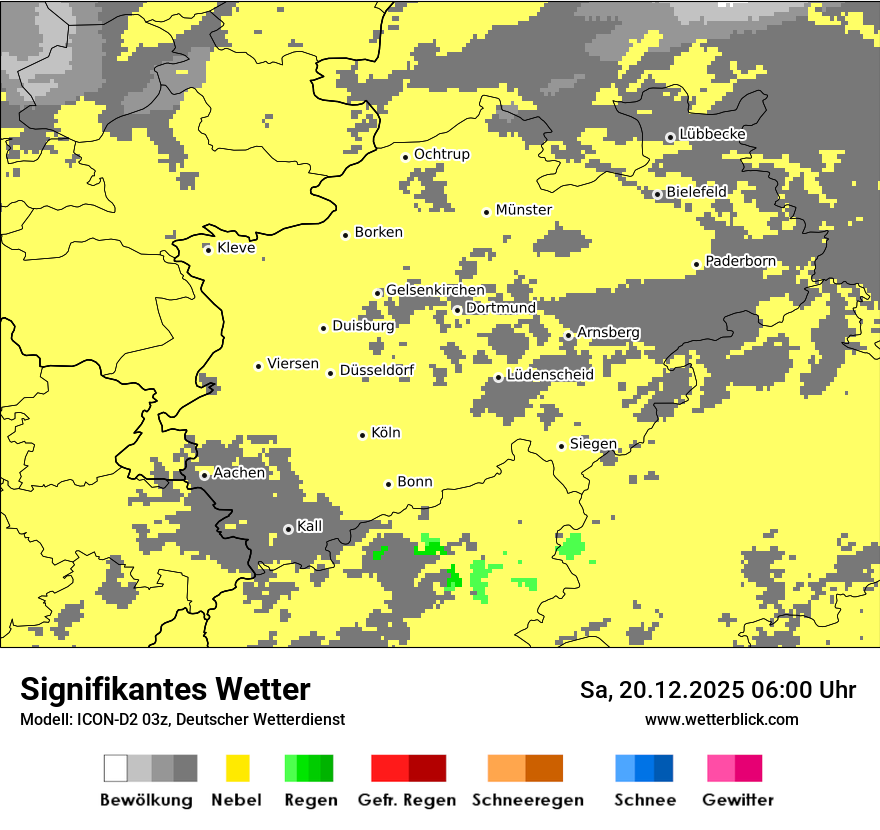 Modellkarten Signifikantes Wetter