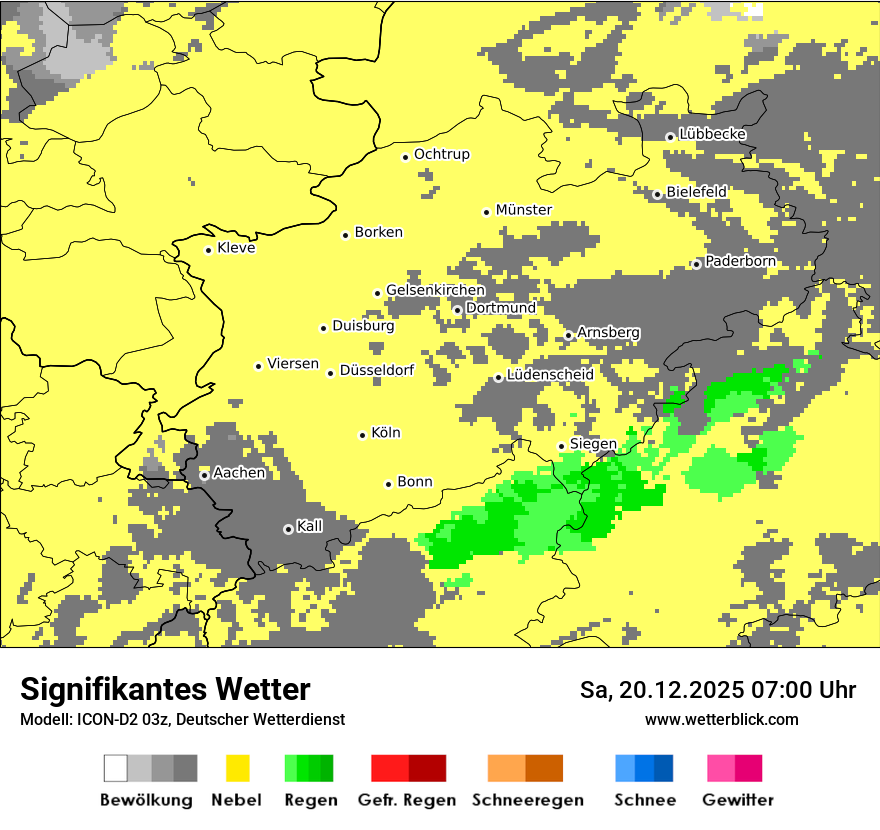 Modellkarten Signifikantes Wetter