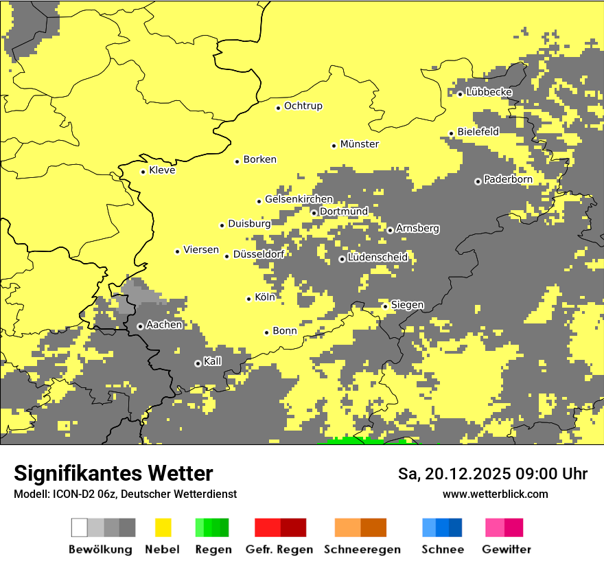 Modellkarten Signifikantes Wetter