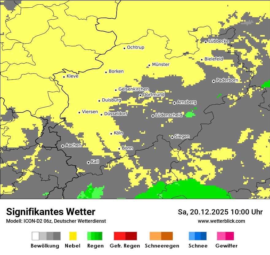 Modellkarten Signifikantes Wetter