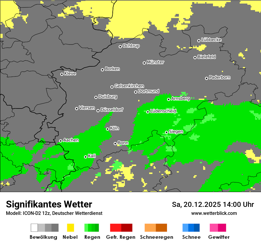 Modellkarten Signifikantes Wetter