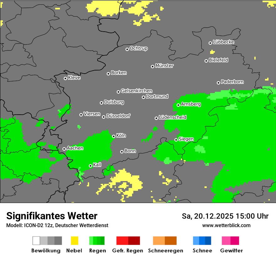 Modellkarten Signifikantes Wetter