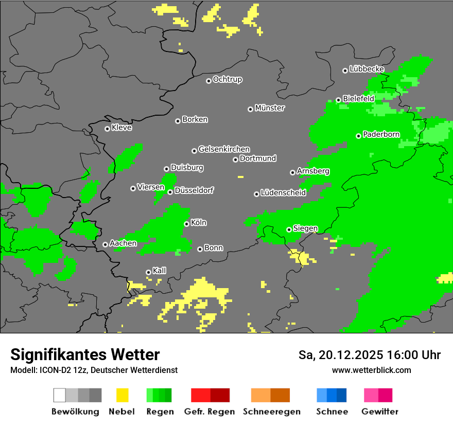 Modellkarten Signifikantes Wetter