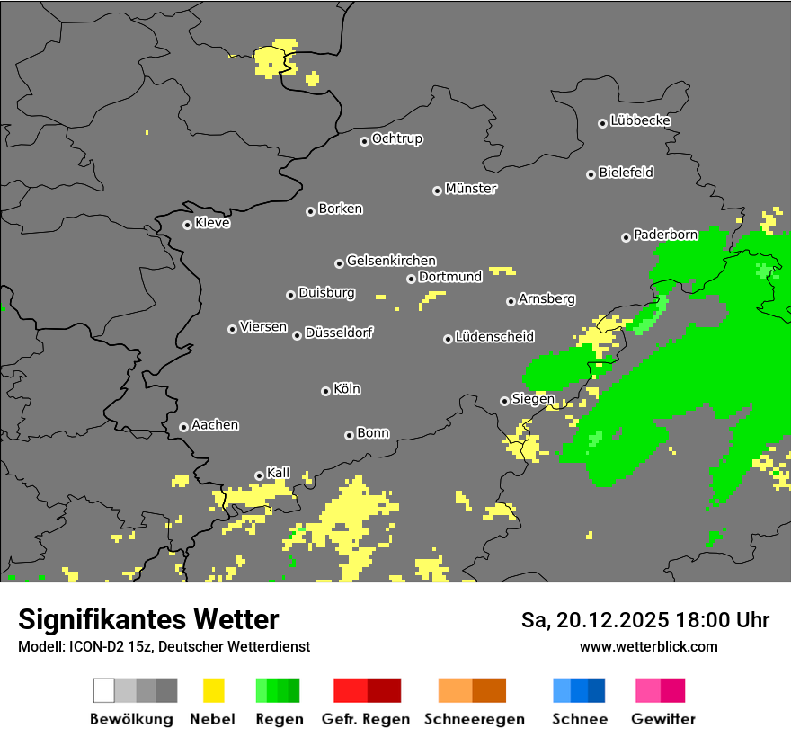 Modellkarten Signifikantes Wetter