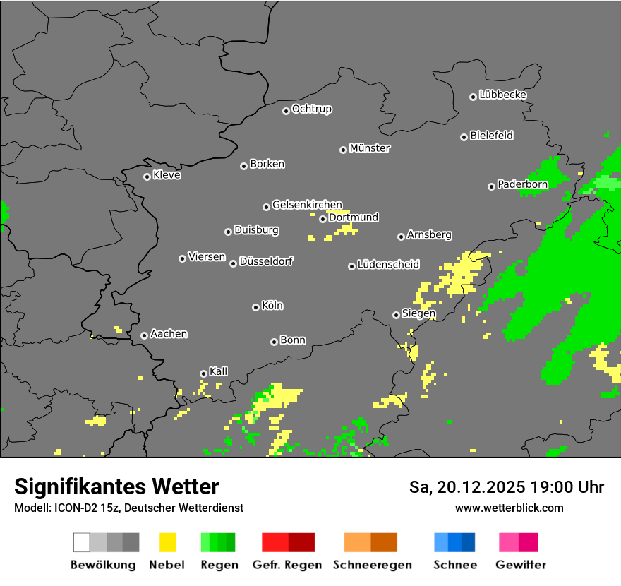 Modellkarten Signifikantes Wetter