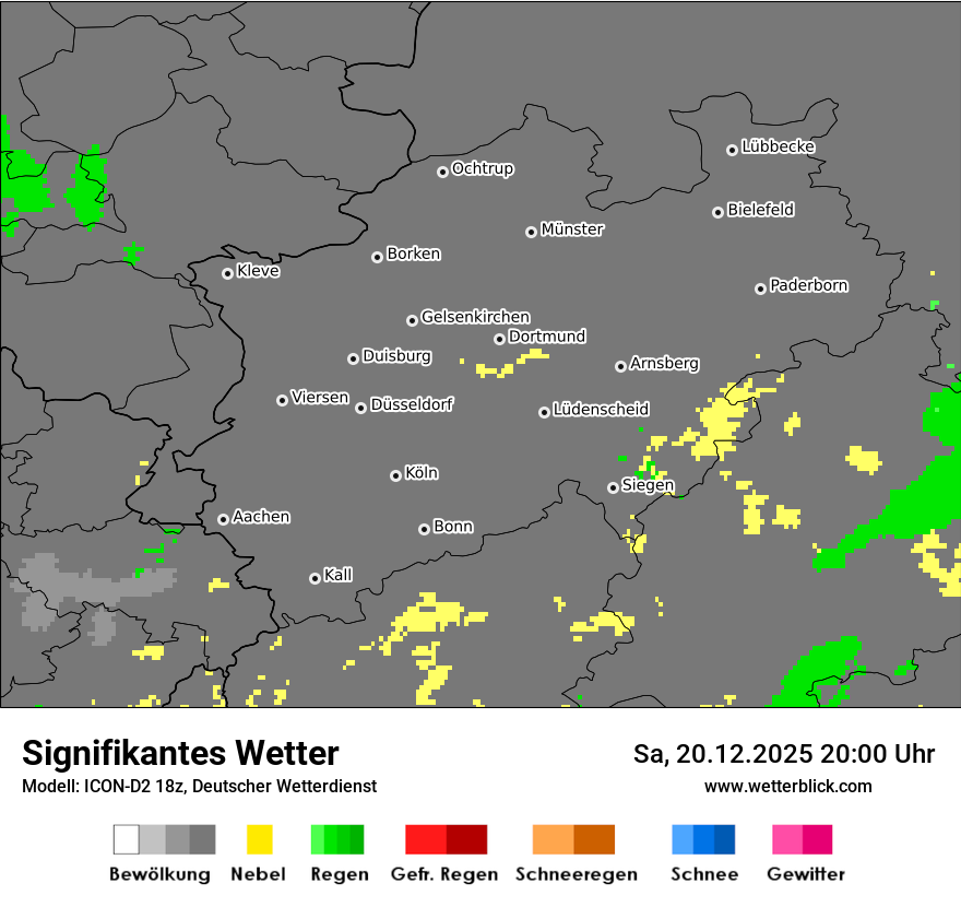 Modellkarten Signifikantes Wetter
