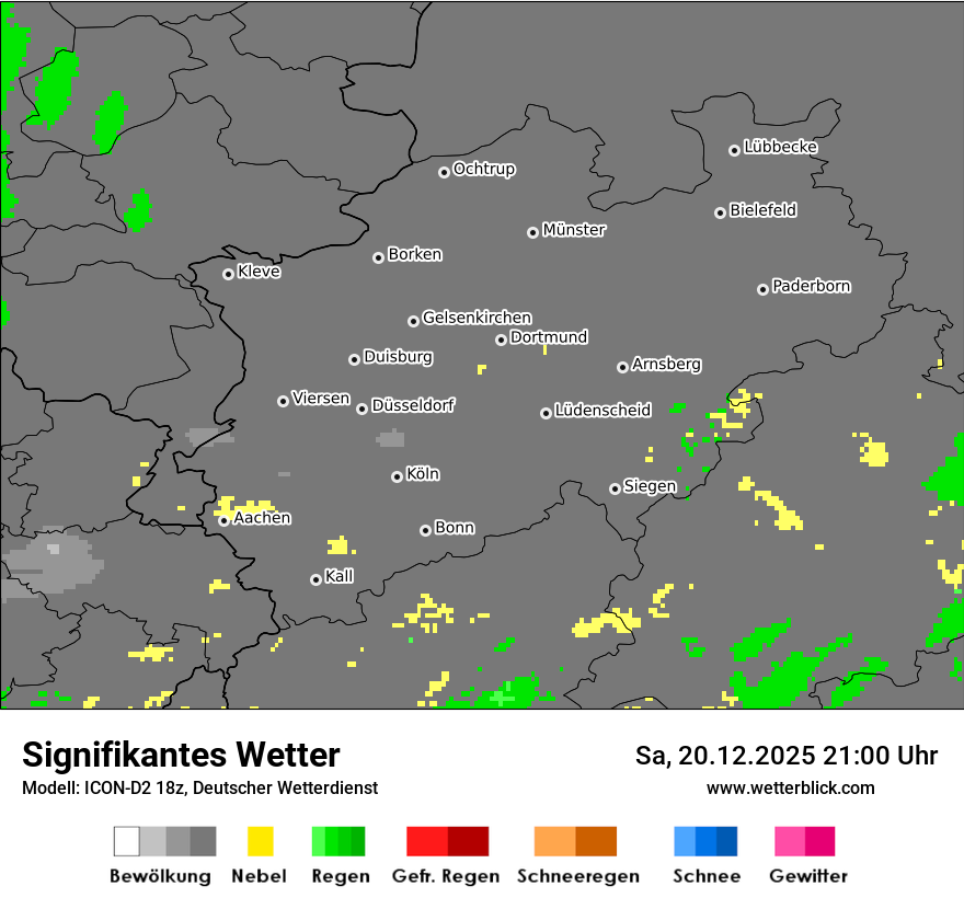 Modellkarten Signifikantes Wetter