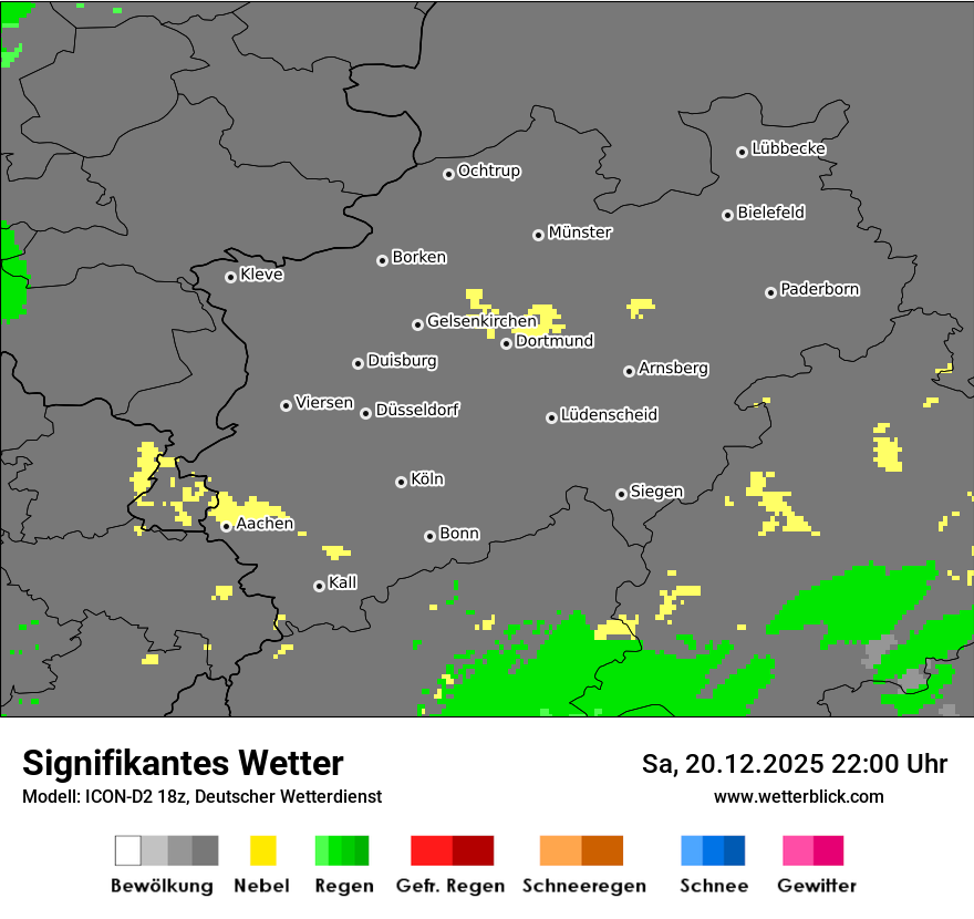 Modellkarten Signifikantes Wetter