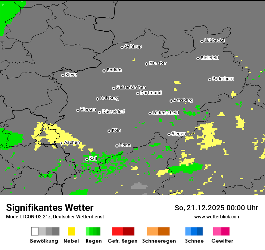 Modellkarten Signifikantes Wetter