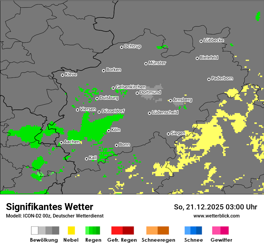 Modellkarten Signifikantes Wetter