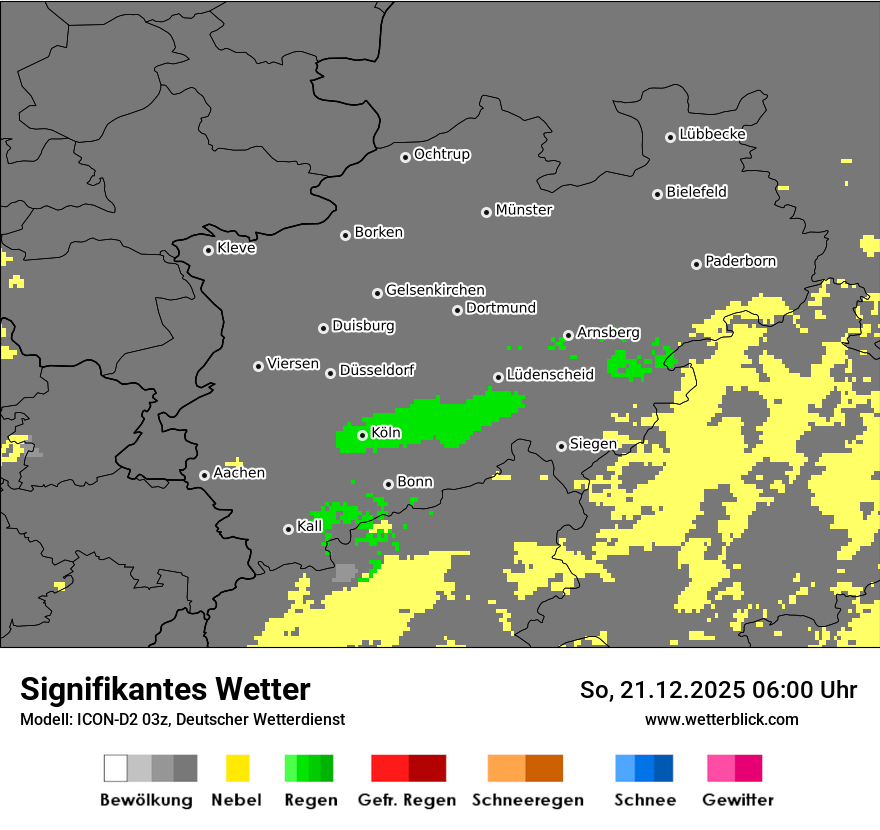 Modellkarten Signifikantes Wetter