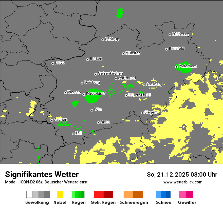 Modellkarten Signifikantes Wetter