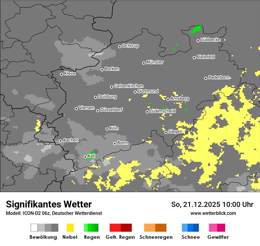 Modellkarten Signifikantes Wetter