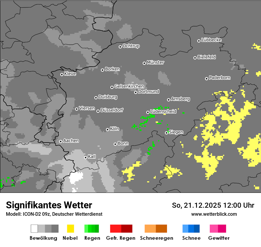 Modellkarten Signifikantes Wetter
