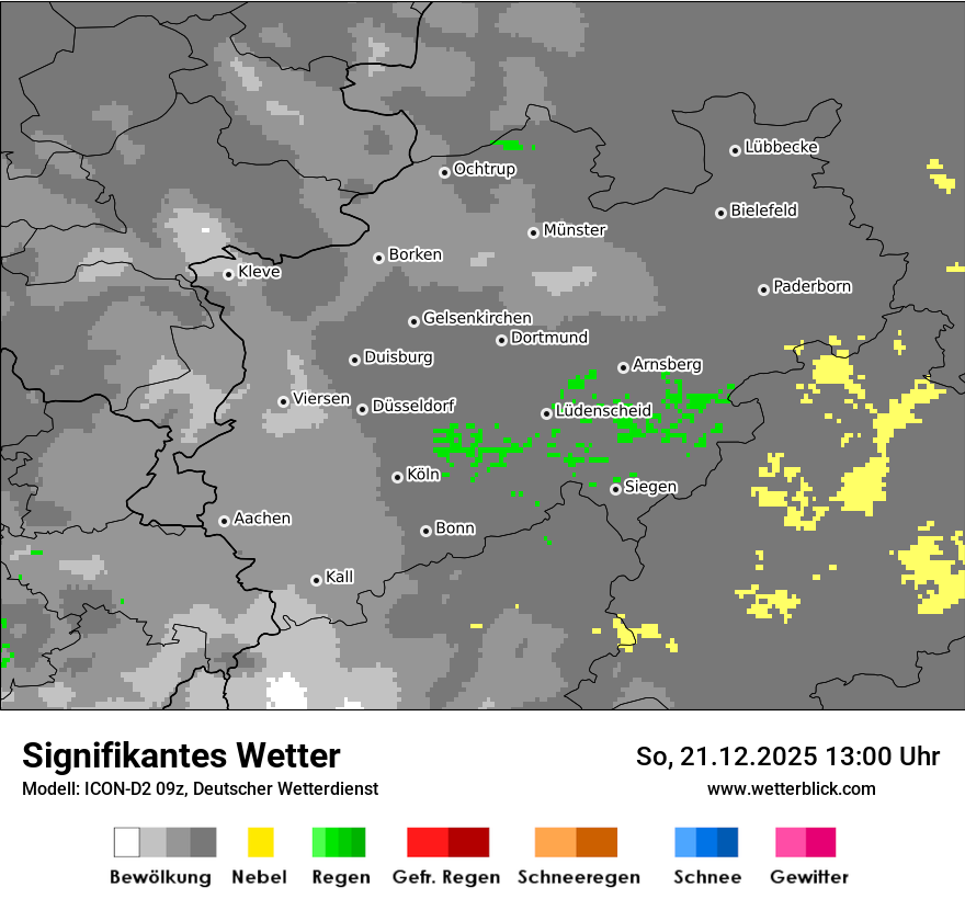 Modellkarten Signifikantes Wetter
