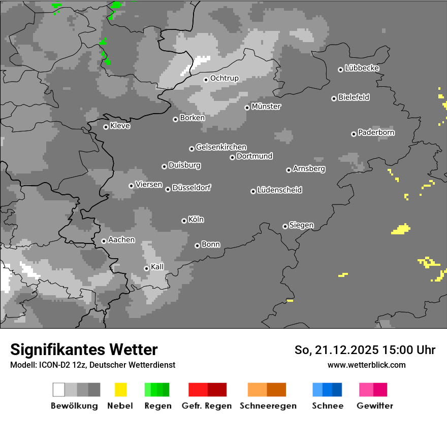 Modellkarten Signifikantes Wetter