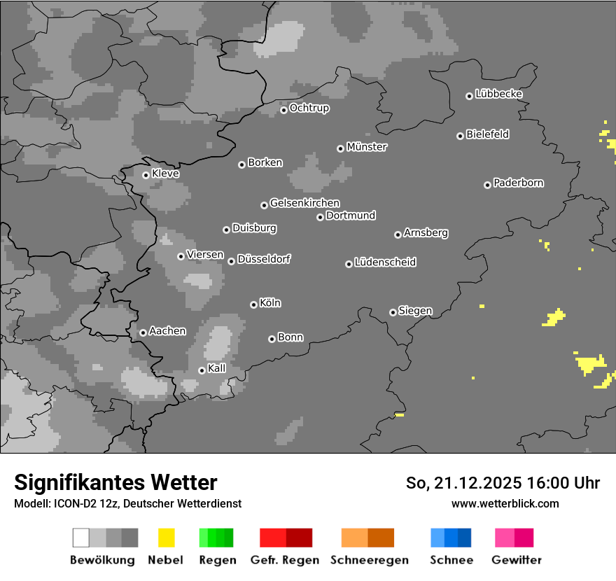 Modellkarten Signifikantes Wetter