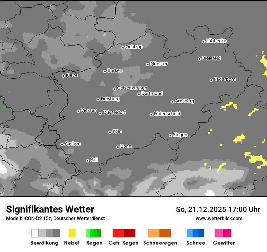 Modellkarten Signifikantes Wetter