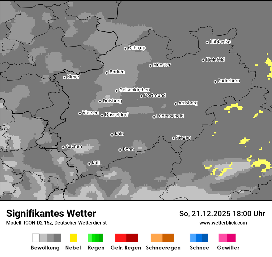 Modellkarten Signifikantes Wetter