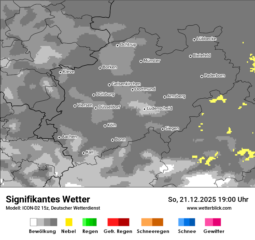Modellkarten Signifikantes Wetter