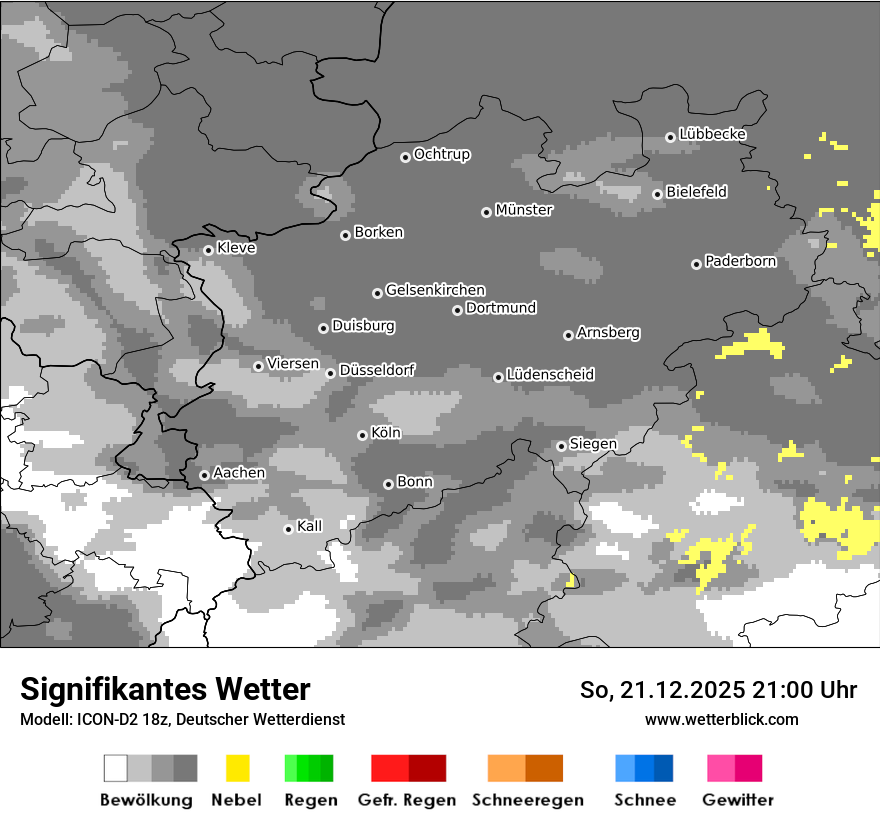 Modellkarten Signifikantes Wetter