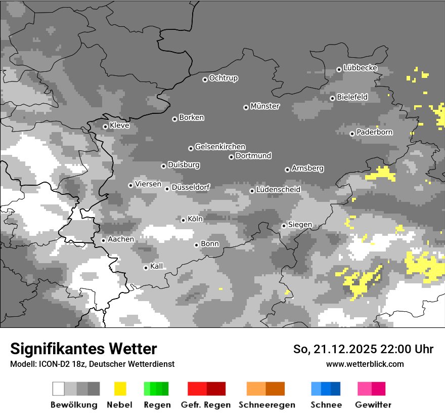 Modellkarten Signifikantes Wetter