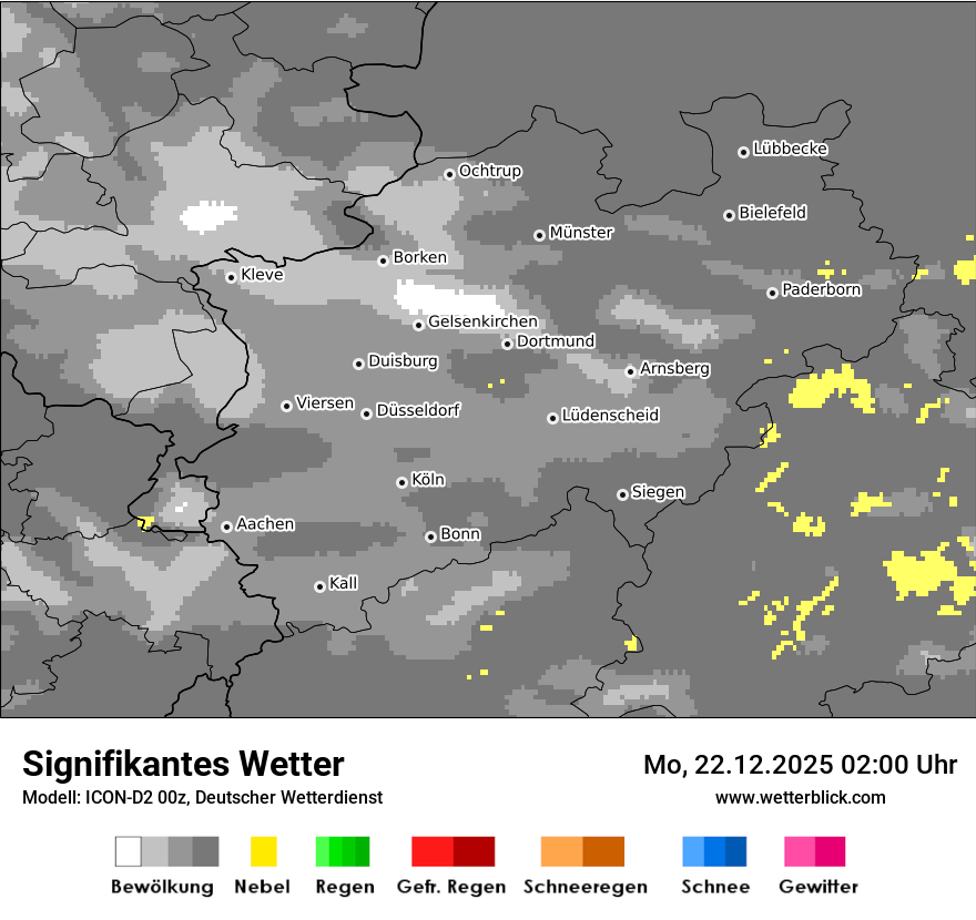Modellkarten Signifikantes Wetter