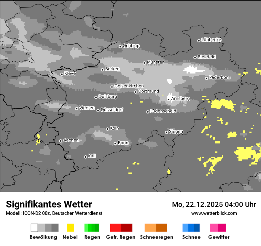 Modellkarten Signifikantes Wetter