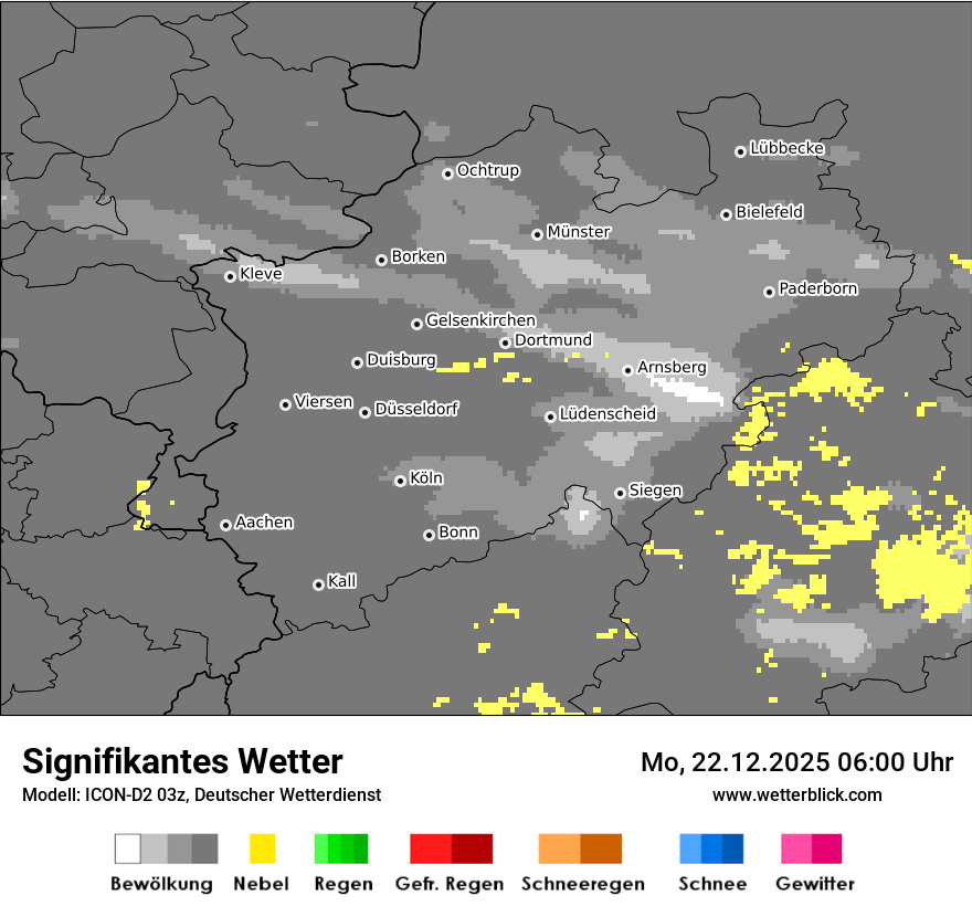 Modellkarten Signifikantes Wetter