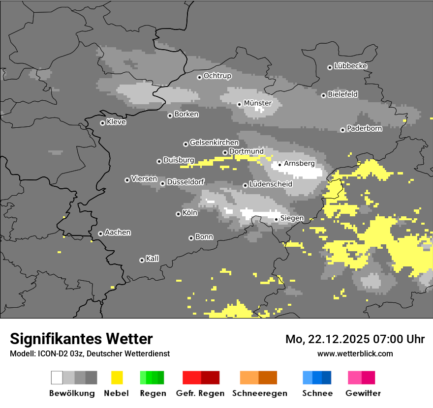 Modellkarten Signifikantes Wetter