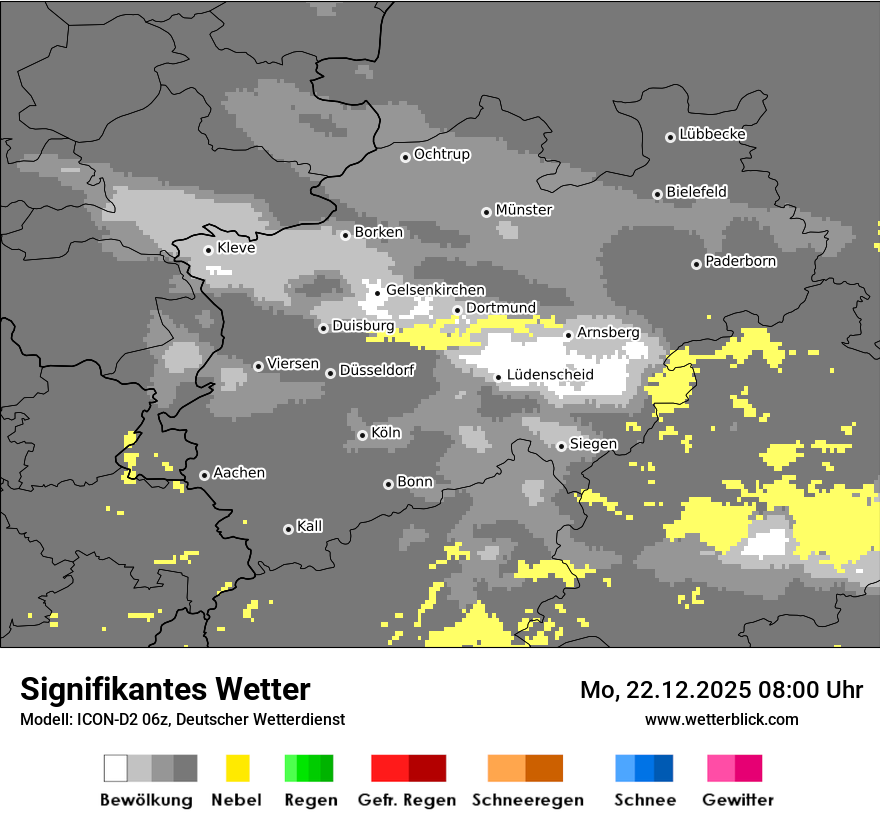 Modellkarten Signifikantes Wetter