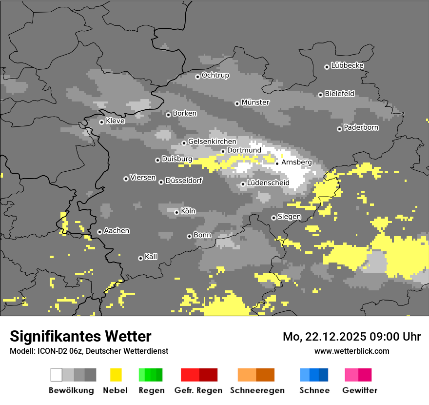 Modellkarten Signifikantes Wetter