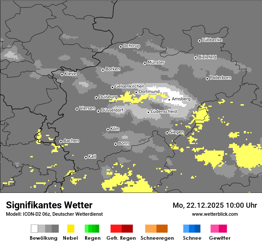 Modellkarten Signifikantes Wetter