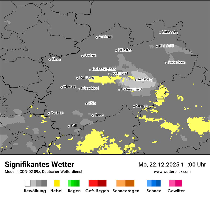 Modellkarten Signifikantes Wetter