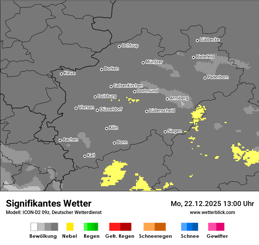 Modellkarten Signifikantes Wetter