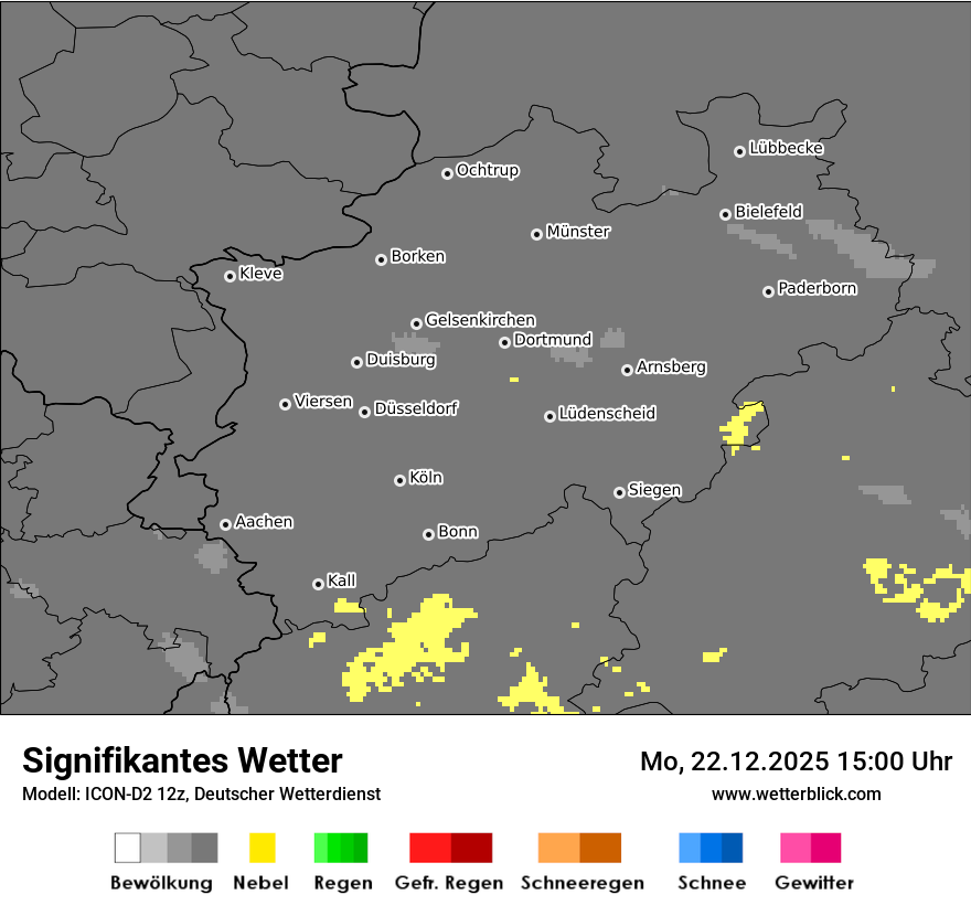 Modellkarten Signifikantes Wetter