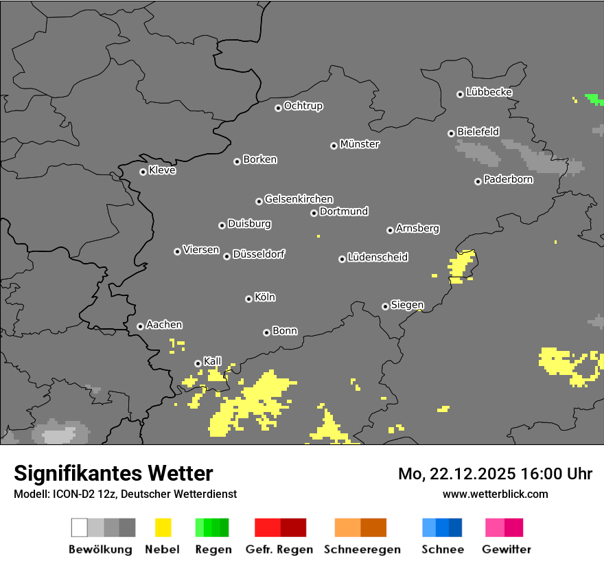 Modellkarten Signifikantes Wetter