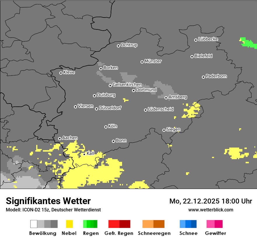 Modellkarten Signifikantes Wetter