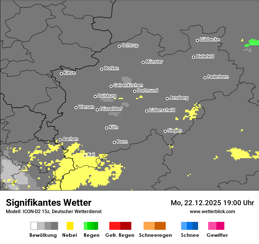 Modellkarten Signifikantes Wetter