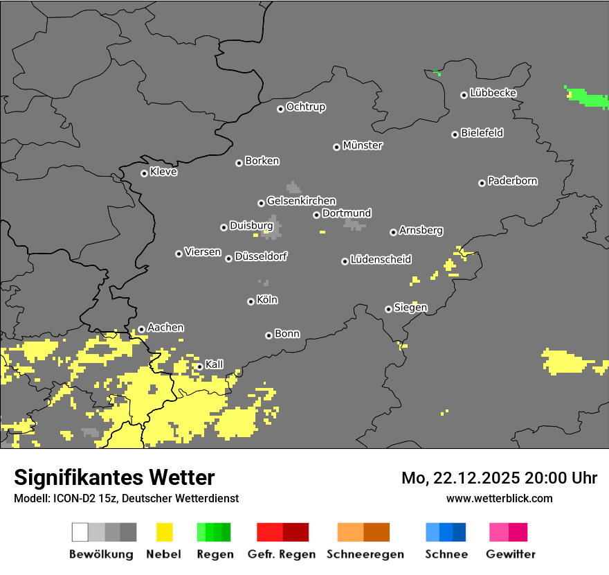 Modellkarten Signifikantes Wetter