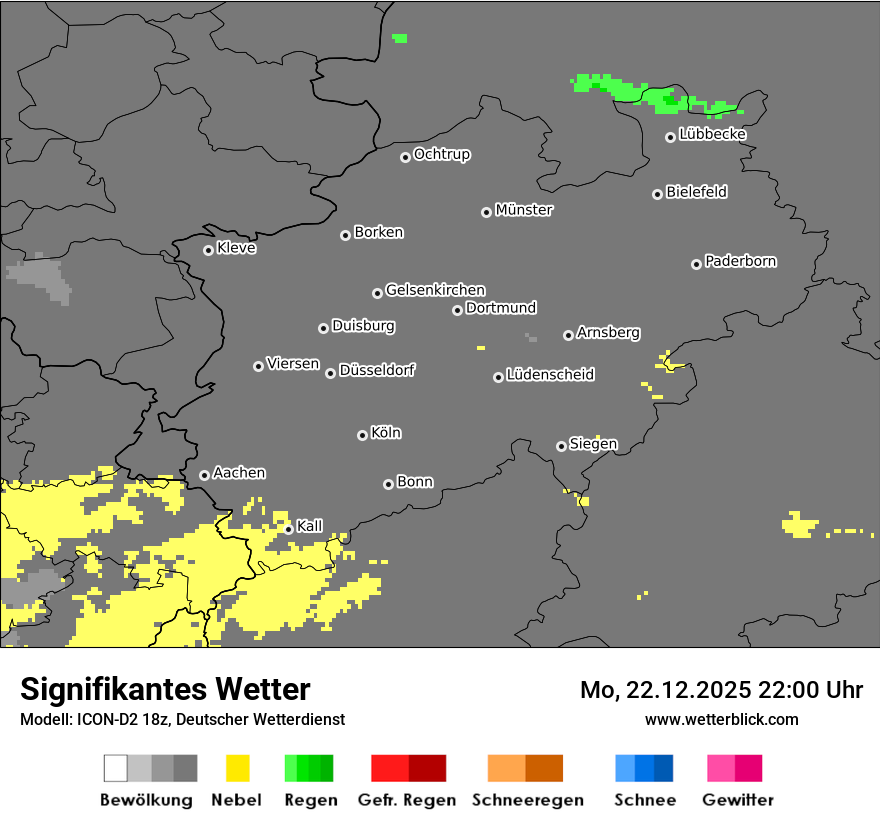 Modellkarten Signifikantes Wetter