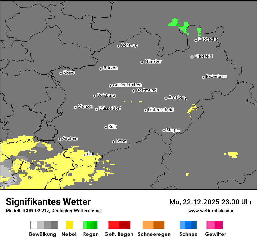 Modellkarten Signifikantes Wetter