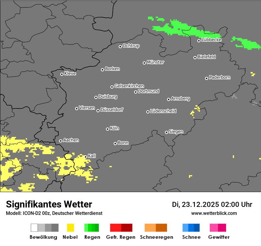Modellkarten Signifikantes Wetter