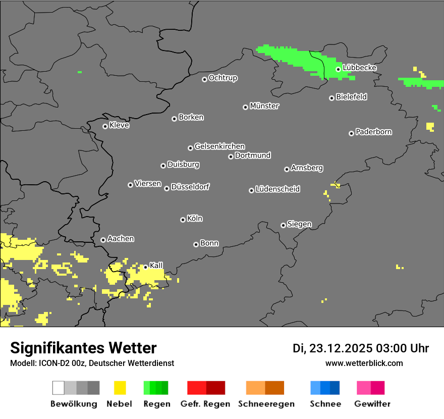 Modellkarten Signifikantes Wetter